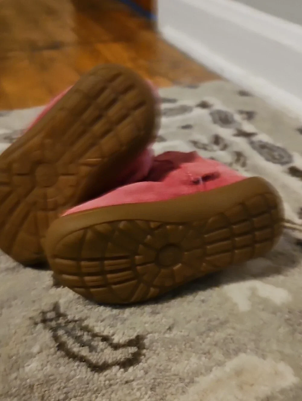 UGG Kids Pink Suede Shearling Boots